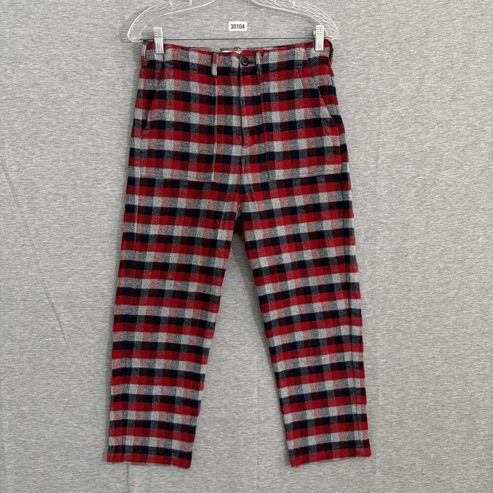 The Great Women's 25 The Ranger Pant Camphouse Plaid Cotton Flannel Crop Pant